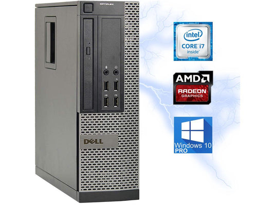 Dell Optiplex i7 990 SFF Desktop, Intel Quad-Core upto 3.8GHz, 16GB DDR3, 512GB SSD,1GB Video Card 2-Monitor Support(1x DP 1x HDMI, 1x DVI) WIFI, BT 4.0, USB 3.0, DVD-RW, Windows 10 Pro
