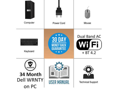 Dell 5070 USFF, Quad Core Pentium Silver upto 2.80GHz, 8GB DDR4, 512GB M.2 SSD, USB 3.1, WiFi, Bluetooth, 4K UHD 3-Monitor Support, Display Port, HDMI, Windows 10 Pro