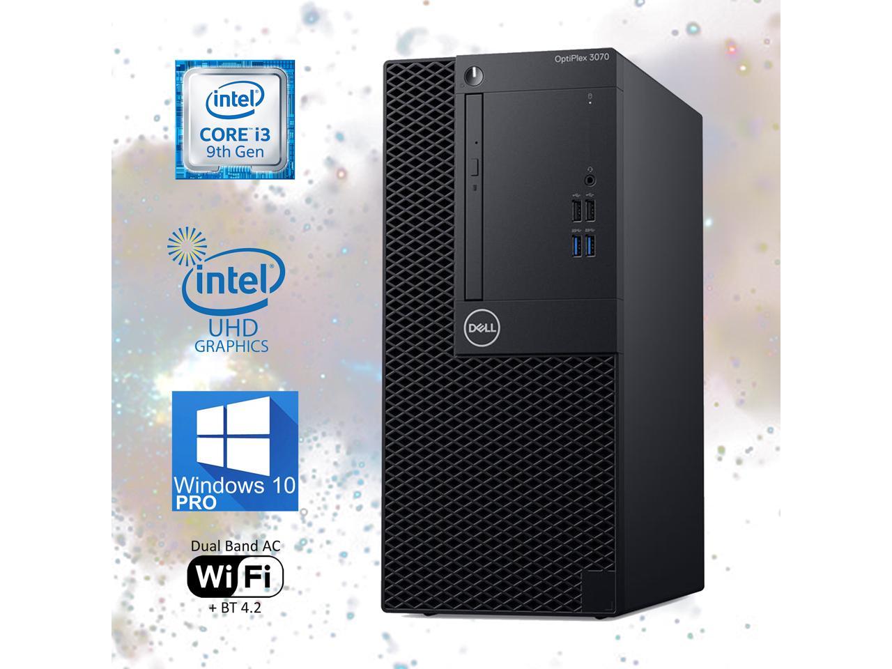 Dell Optiplex 3070 Mini-Tower Computer, Intel Core i3-9100 Upto 4.2GHz, 32GB RAM, 256GB M.2 NVMe SSD, Wi-Fi, BT, DisplayPort, HDMI, VGA, DVD-RW - Windows 10 Pro