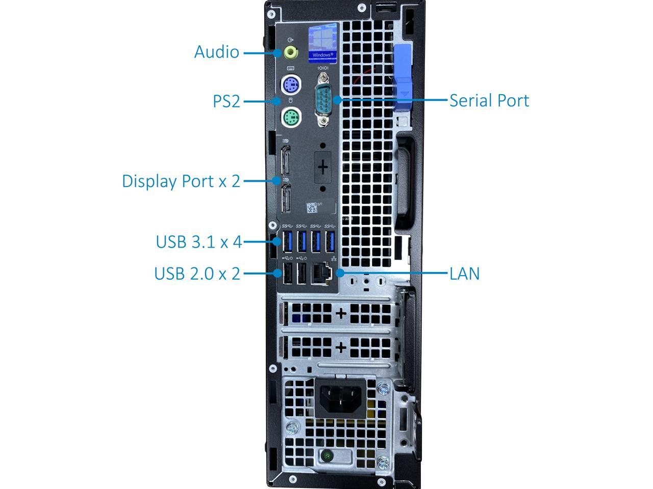 Dell Precision 3431 SFF Desktop Computer - Intel i3-9100 4.2GHz, UHD Graphics 630 4K, 16GB RAM, 2TB NVMe SSD, DVD-RW, DisplayPort, HDMI, USB Type-C, AC Wi-Fi, Bluetooth - Windows 10 Pro