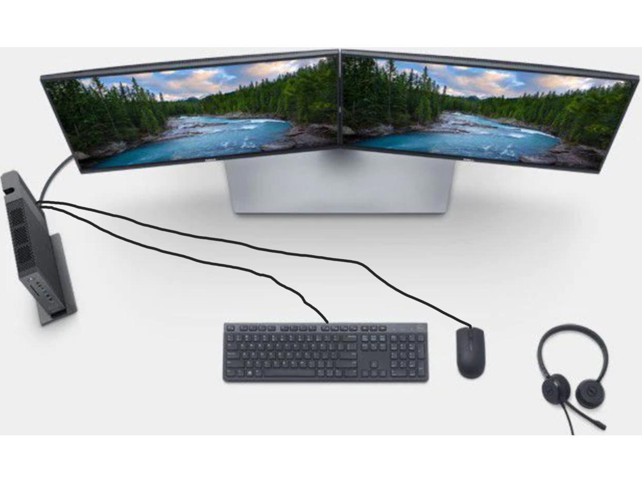 Dell 5070 USFF, Quad Core Pentium Silver upto 2.80GHz, 16GB DDR4, 1TB M.2 SSD, USB 3.1, WiFi, Bluetooth, 4K UHD 3-Monitor Support, Display Port, HDMI, Windows 10 Pro