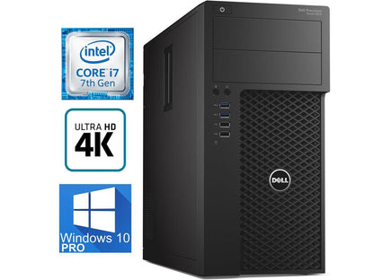 Dell Precision T3620 Workstation, Intel i7-7700 Quad Core upto 4.2GHz, 16GB DDR4, 512GB SSD + 1TB HDD, Windows 10 Pro 64-bit, 3000 Series Tower, USB 3.1, 4K HDMI, Display Port, Intel HD Graphics 630