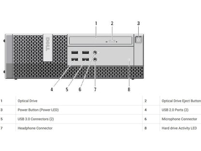 Dell Optiplex i7 9010 SFF Desktop, Intel Quad-Core upto 3.9GHz, 16GB DDR3, 256GB SSD, Intel HD Graphics 4K 3-Monitor Support(2x DP 1 x VGA) WIFI, BT 4.0, USB 3.0, DVD-RW, Windows 10 Pro