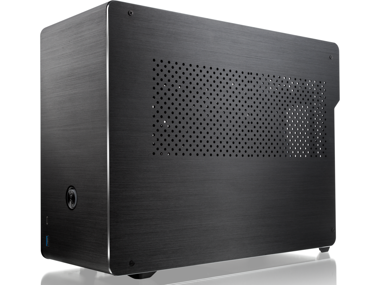 RAIJINTEK OPHION EVO ALS, a SFF case (mini-ITX) with Solid Alu. panel, is designed to fulfill a smallest case built with max. possibility high-end and gaming components.