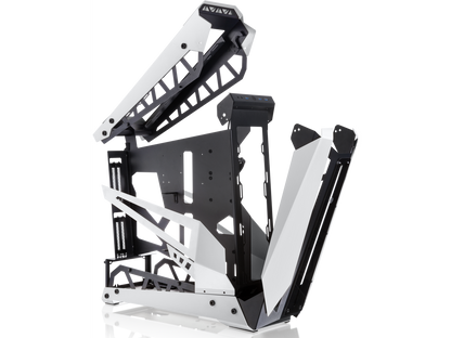 RAIJINTEK NYX PRO - White, a Open Frame Alu. Case (EE-B M/B), 4mm Tempered Glass, Flip Open Top Panel & Front Panel, max. 496mm VGA Card, max. 2.5"SSD×4, max. 12025 Fanx6, PCI Express Gen3 Riser Card