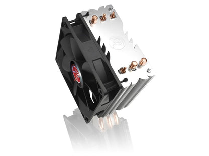 RAIJINTEK THEMIS BLACK, 3pcs 8mm Heat-Pipe, 12025 PWM Fan, Dual Fans, Slim Type 120mm Heat-Sink(D:50mm), Multiple Mounting Kits for Intel & AMD