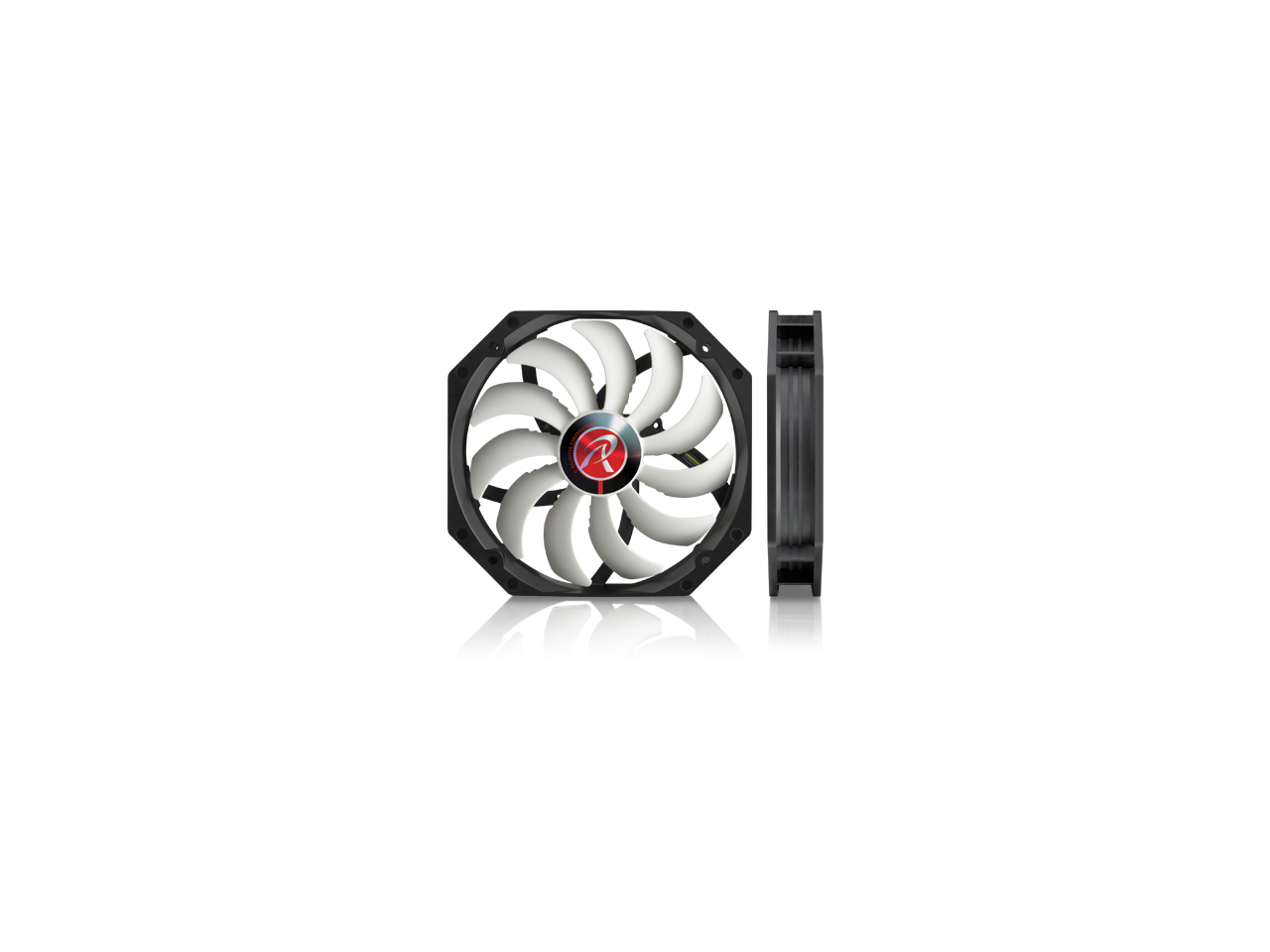 RAIJINTEK Boreas a-BW PC Case Fan/Cooling System Fan - 140mm x 25mm, 4Pin PWM Function