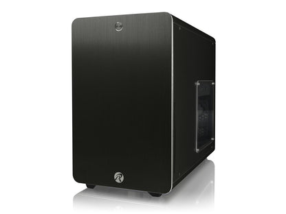 RAIJINTEK STYX BLACK, Alu Micro-ATX Case - Compatible With Regular ATX Power Supply, Max. 280mm VGA Card, 180mm CPU Cooler, Max. 240mm Radiator Cooling On Top, with A Drive Bay For Slim DVD On Side