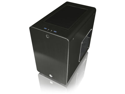 RAIJINTEK STYX BLACK, Alu Micro-ATX Case - Compatible With Regular ATX Power Supply, Max. 280mm VGA Card, 180mm CPU Cooler, Max. 240mm Radiator Cooling On Top, with A Drive Bay For Slim DVD On Side