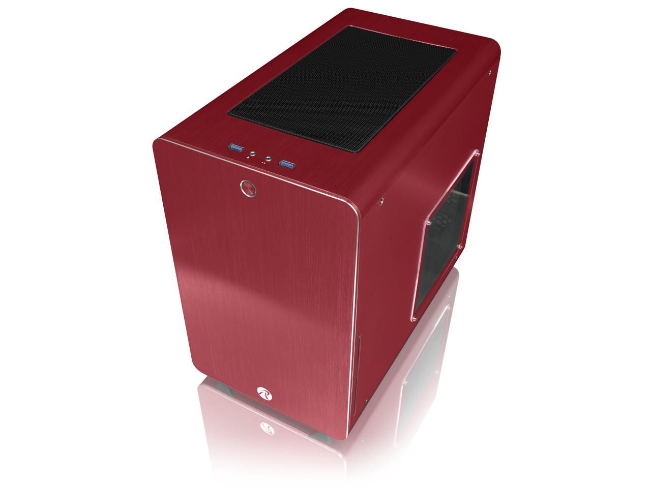 RAIJINTEK STYX RED, Alu Micro-ATX Case, Compatible With Regular ATX Power Supply, Max. 280mm VGA Card, 180mm CPU Cooler, Max. 240mm Radiator Cooling On Top,with A Drive Bay For Slim DVD On Side