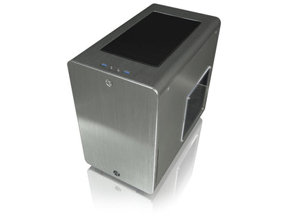 RAIJINTEK STYX Silver, Alu Micro-ATX Case, Compatible With Regular ATX Power Supply, Max. 280mm VGA Card, 180mm CPU Cooler, Max. 240mm Radiator Cooling On Top With A Drive Bay For Slim DVD On Side