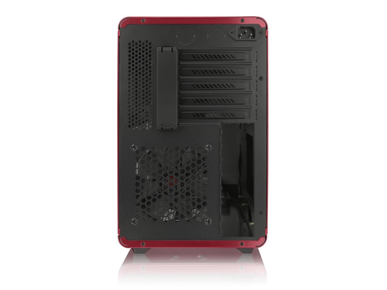 RAIJINTEK STYX RED, Alu Micro-ATX Case, Compatible With Regular ATX Power Supply, Max. 280mm VGA Card, 180mm CPU Cooler, Max. 240mm Radiator Cooling On Top,with A Drive Bay For Slim DVD On Side