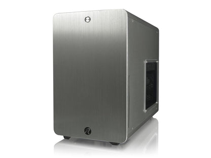 RAIJINTEK STYX Silver, Alu Micro-ATX Case, Compatible With Regular ATX Power Supply, Max. 280mm VGA Card, 180mm CPU Cooler, Max. 240mm Radiator Cooling On Top With A Drive Bay For Slim DVD On Side