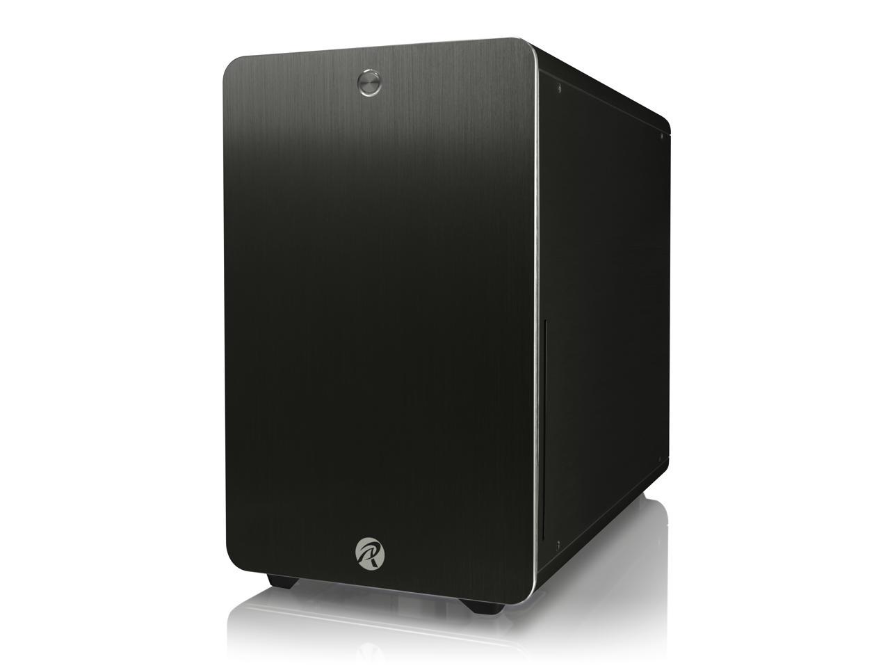 RAIJINTEK STYX Classic, an Alu Micro-ATX case, Compatible with regular ATX Power Supply, Max. 280mm VGA Card, 180mm CPU Cooler, 240mm Radiator Cooling On Top, a Drive Bay For Slim DVD On Side - Black