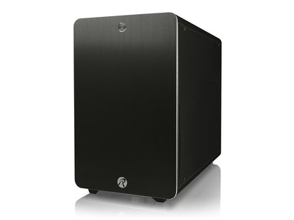 RAIJINTEK STYX Classic, an Alu Micro-ATX case, Compatible with regular ATX Power Supply, Max. 280mm VGA Card, 180mm CPU Cooler, 240mm Radiator Cooling On Top, a Drive Bay For Slim DVD On Side - Black