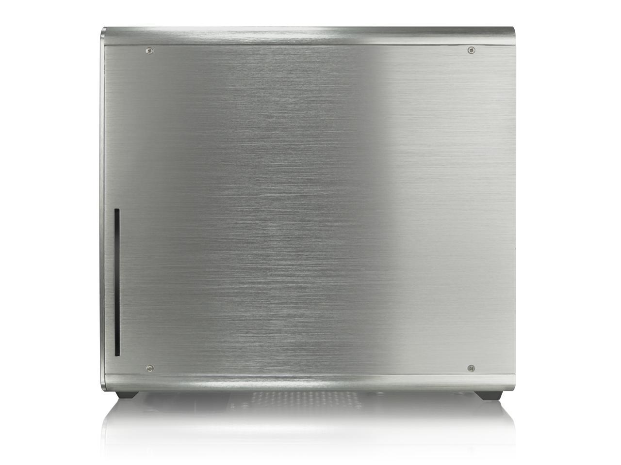 RAIJINTEK STYX Classic, an Alu Micro-ATX case, Compatible with regular ATX Power Supply, Max. 280mm VGA Card, 180mm CPU Cooler, 240mm Radiator Cooling On Top, a Drive Bay For Slim DVD On Side - Silver