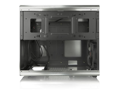 RAIJINTEK STYX Classic, an Alu Micro-ATX case, Compatible with regular ATX Power Supply, Max. 280mm VGA Card, 180mm CPU Cooler, 240mm Radiator Cooling On Top, a Drive Bay For Slim DVD On Side - Silver