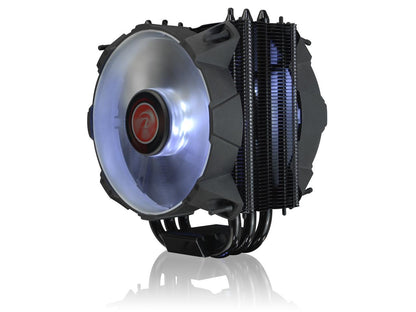 RAIJINTEK LETO R, a slim-type CPU cooler with 12025 Red LED PWM fan, is whole coating black, 3pcs 8mm heat-pipe and compatible with all modern CPU sockets. LETO series is your professional choice.