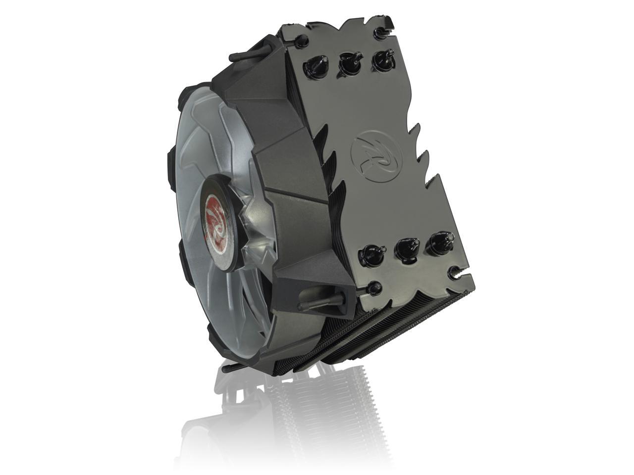 RAIJINTEK LETO R, a slim-type CPU cooler with 12025 Red LED PWM fan, is whole coating black, 3pcs 8mm heat-pipe and compatible with all modern CPU sockets. LETO series is your professional choice.