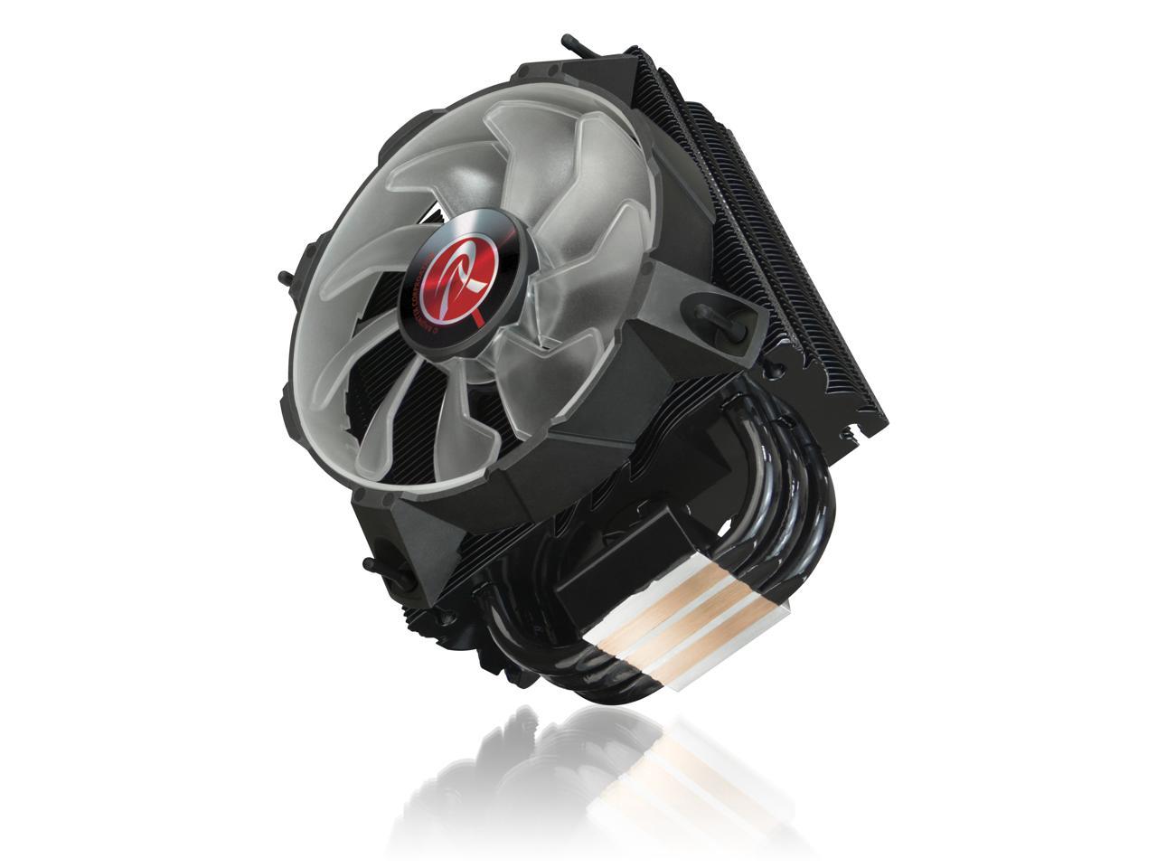 RAIJINTEK LETO R, a slim-type CPU cooler with 12025 Red LED PWM fan, is whole coating black, 3pcs 8mm heat-pipe and compatible with all modern CPU sockets. LETO series is your professional choice.