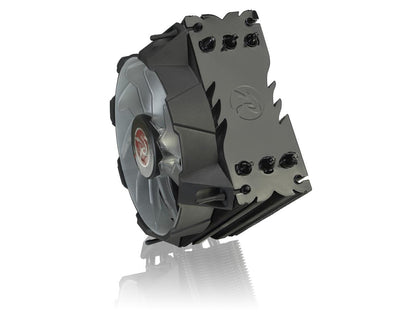RAIJINTEK LETO B Slim CPU cooler with 12025 Blue LED PWM fan and black coating