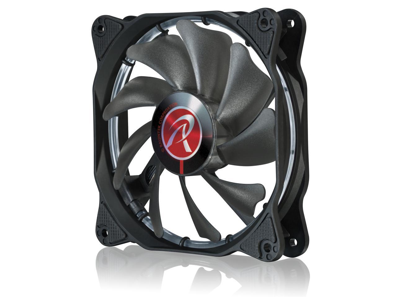 RAIJINTEK AURAS 12 RGB -2pack, a 12025 O-type RGB PWM fan with controller box (3 modes), brings visible colors and brightness uniformity from all directions and adds spot light to cases & CPU coolers.