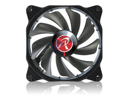 RAIJINTEK AURAS 12 RGB -2pack, a 12025 O-type RGB PWM fan with controller box (3 modes), brings visible colors and brightness uniformity from all directions and adds spot light to cases & CPU coolers.