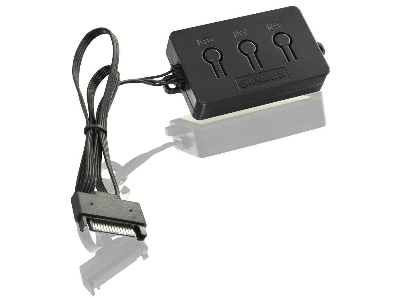 RAIJINTEK AURAS 12 RGB -2pack, a 12025 O-type RGB PWM fan with controller box (3 modes), brings visible colors and brightness uniformity from all directions and adds spot light to cases & CPU coolers.