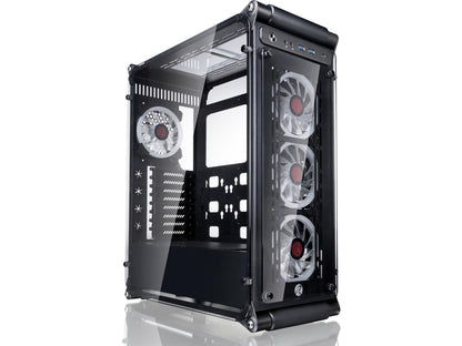 COEUS EVO E-ATX gaming case with tempered glass and 1*12025 LED fans pre-installed