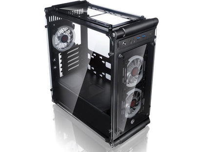 COEUS ELITE TC, a Micro-ATX Gaming Case with Tempered Glass and 3*12025 LED Fans