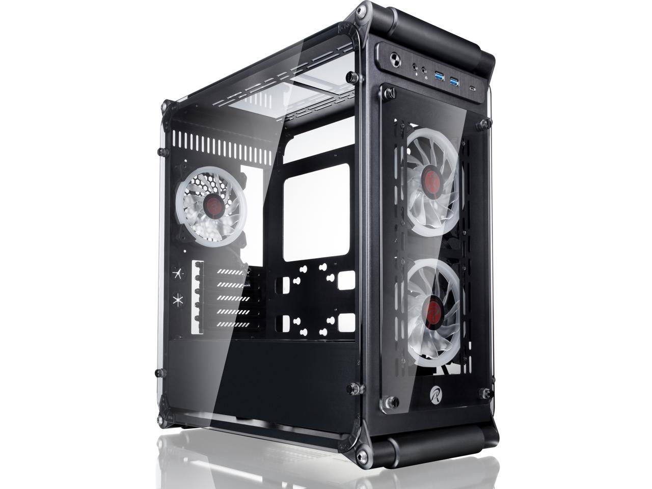 COEUS ELITE Micro-ATX Gaming Case with Tempered Glass and 1* 12025LED Fan