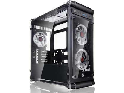 COEUS ELITE Micro-ATX Gaming Case with Tempered Glass and 1* 12025LED Fan