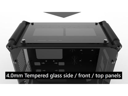 COEUS ELITE Micro-ATX Gaming Case with Tempered Glass and 1* 12025LED Fan