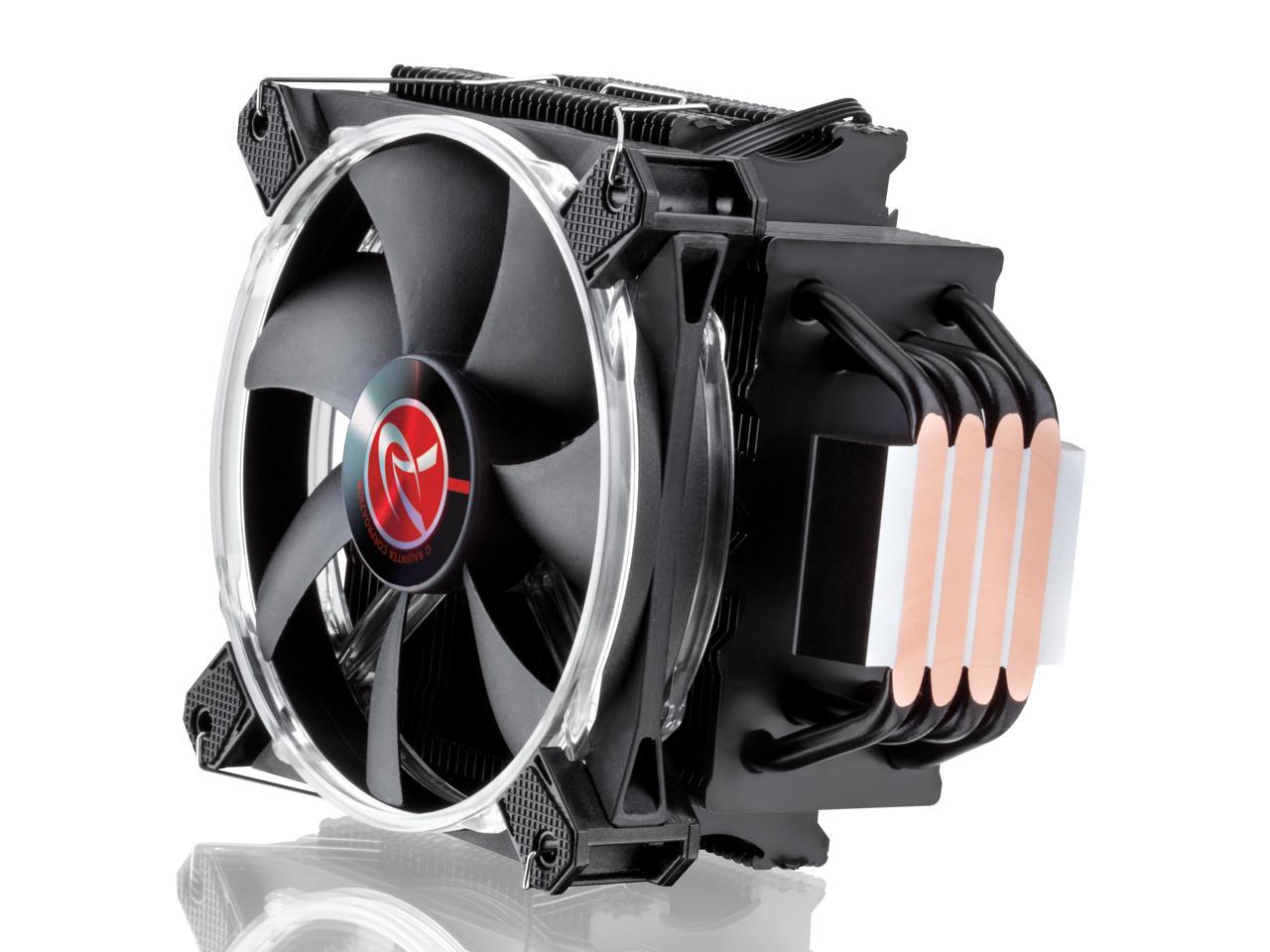 RAIJINTEK LETO PRO BLACK CPU Cooler with 2pcs Performing 120mm LED PWM Fan