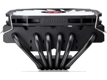 PALLAS 120 RGB, a Low profile cooler with 12013 RGB PWM fan, is designed for most desktops, especially for HTPC's and narrow enclosures. 6*6mm Heat-pipe, total height 68mm, compatible with modern CPUs