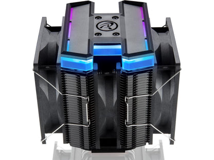 DELOS RBW, a dual tower CPU cooler with Addressable RGB, 6*6mm performing heat-pipe, 3pcs 9225 PWM fans, and fully multiple mounting kit, DELOS RBW is your best choice of stylish cooling nowadays.