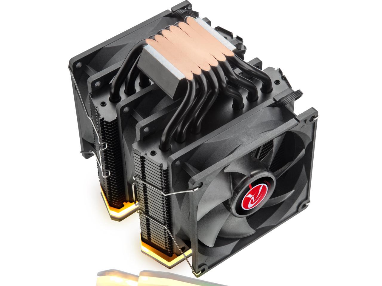 DELOS RBW, a dual tower CPU cooler with Addressable RGB, 6*6mm performing heat-pipe, 3pcs 9225 PWM fans, and fully multiple mounting kit, DELOS RBW is your best choice of stylish cooling nowadays.