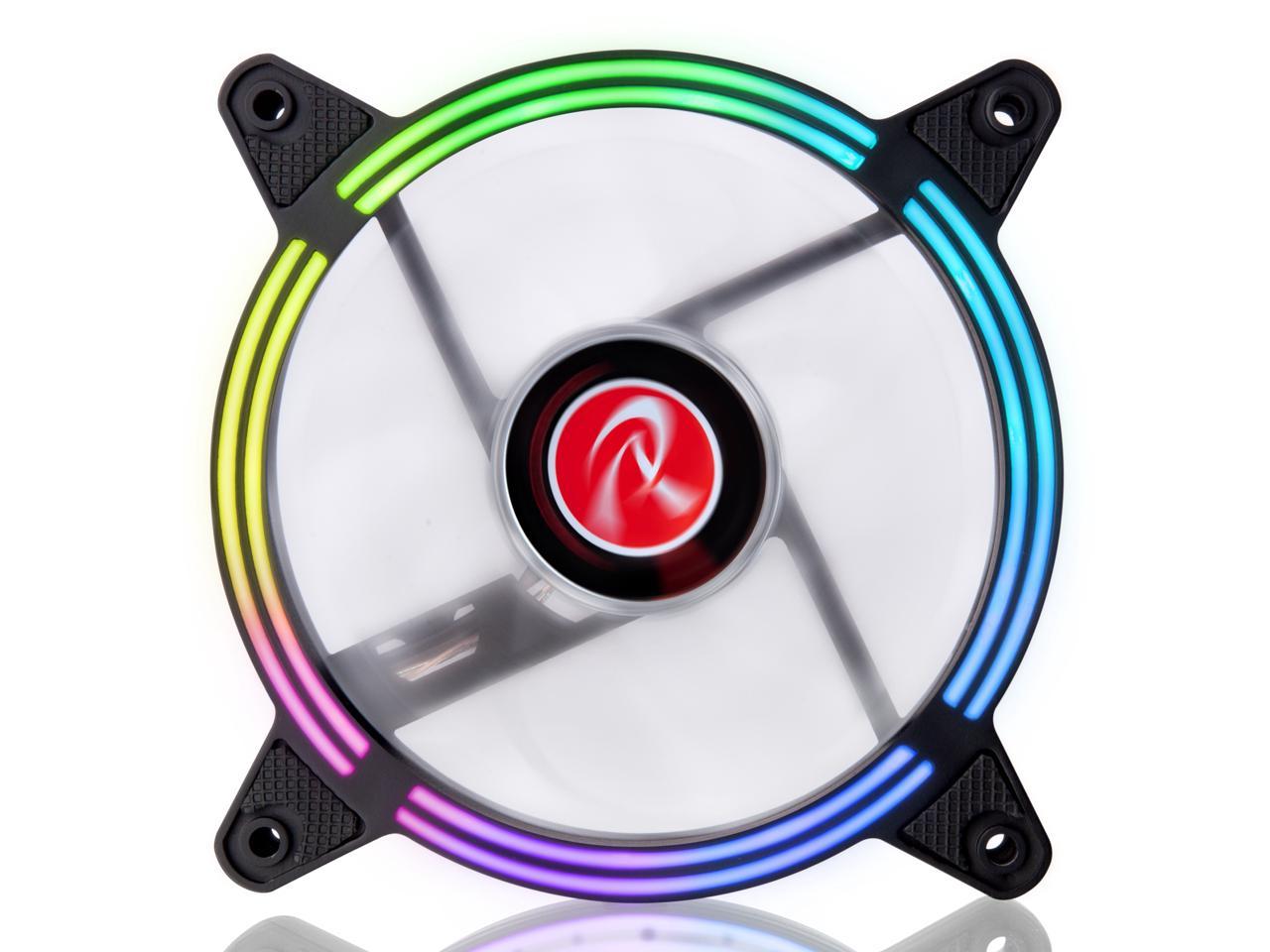 SKLERA 12 RBW ADD -2 pack, Addressable RGB, 12025 PWM fan, with 8 port Addressable LED hub, Remote controller & Connecting M/B cable, compatible with ASUS/MSI 5V ADD header, brings visible color