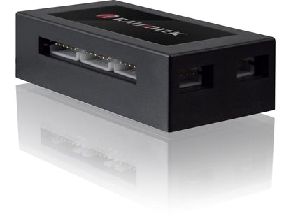 RAIJINTEK IRIS 14 Rainbow RGB - 140mm Rainbow RGB PWM Fan, with 6 Port Addressable LED Hub, Remote controller, 2 pack