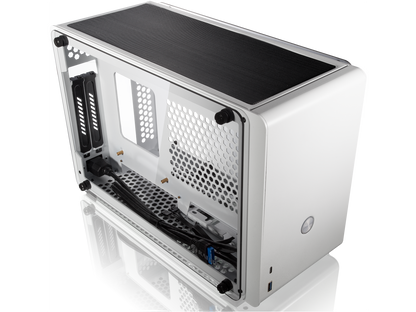 RAIJINTEK OPHION WHITE, a SFF case (Mini-ITX), is designed to fulfill a smallest case built with max. possibility high-end, gaming and standard components.
