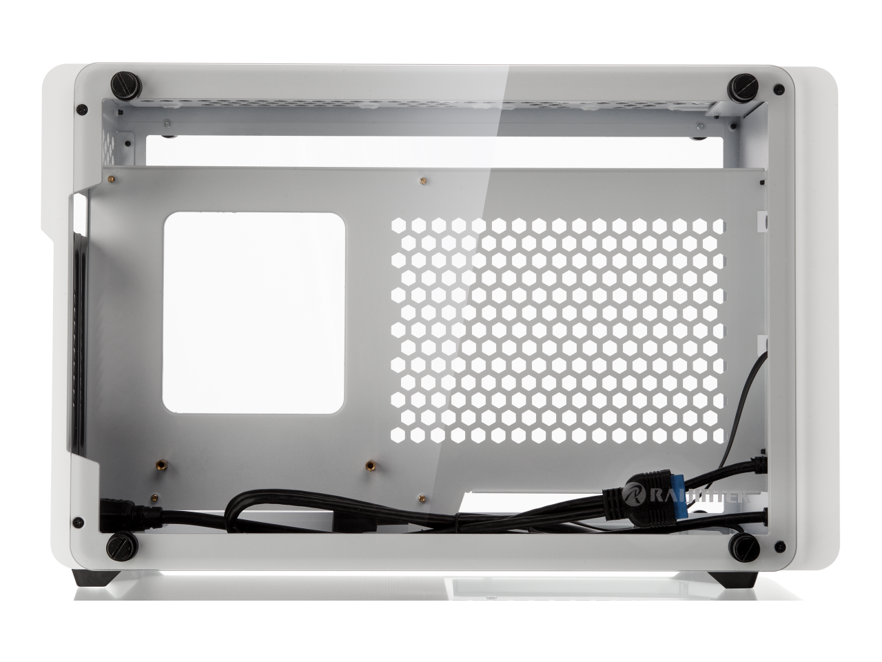 RAIJINTEK OPHION WHITE, a SFF case (Mini-ITX), is designed to fulfill a smallest case built with max. possibility high-end, gaming and standard components.