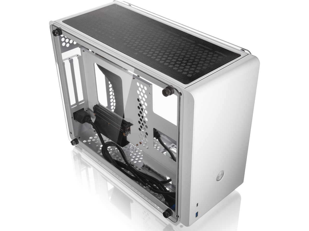 RAIJINTEK OPHION EVO WHITE, a SFF case (Mini-ITX), is designed to fulfill a smallest case built with max. possibility high-end, gaming and standard components.