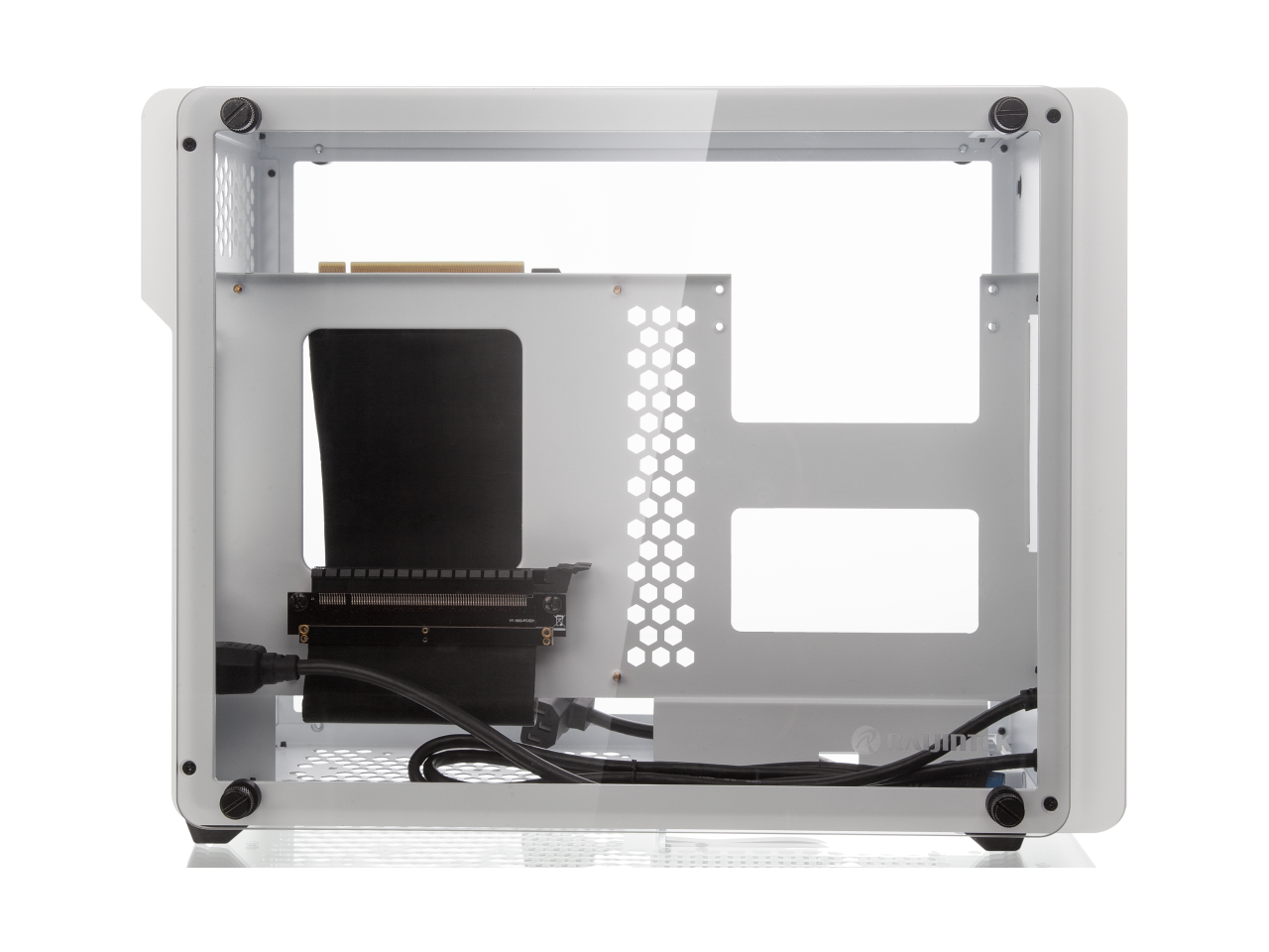 RAIJINTEK OPHION EVO WHITE, a SFF case (Mini-ITX), is designed to fulfill a smallest case built with max. possibility high-end, gaming and standard components.