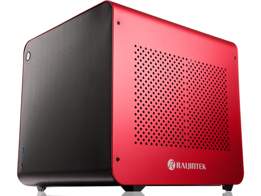 METIS EVO RED ALS, an Alu. ITX case with solid panel, is designed to fulfill the smallest case built with ultra high air flow to solve all thermal issue of SFF chassis, 200mm fan option at front.