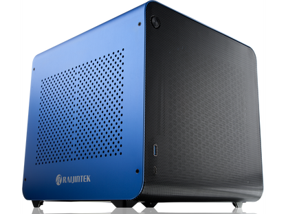 METIS EVO BLUE ALS, an Alu. ITX case with solid panel, is designed to fulfill the smallest case built with ultra high air flow to solve all thermal issue of SFF chassis, 200mm fan option at front.
