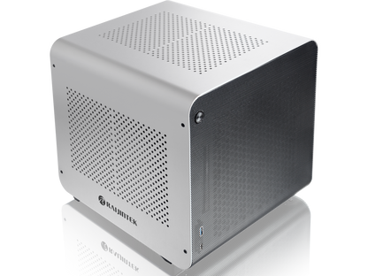 METIS EVO WHITE ALS, an Alu. ITX case with solid panel, is designed to fulfill the smallest case built with ultra high air flow to solve all thermal issue of SFF chassis, 200mm fan option at front.