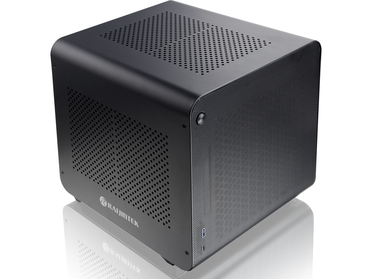 METIS EVO BLACK ALS, an Alu. ITX case with solid panel, is designed to fulfill the smallest case built with ultra high air flow to solve all thermal issue of SFF chassis, 200mm fan option at front.