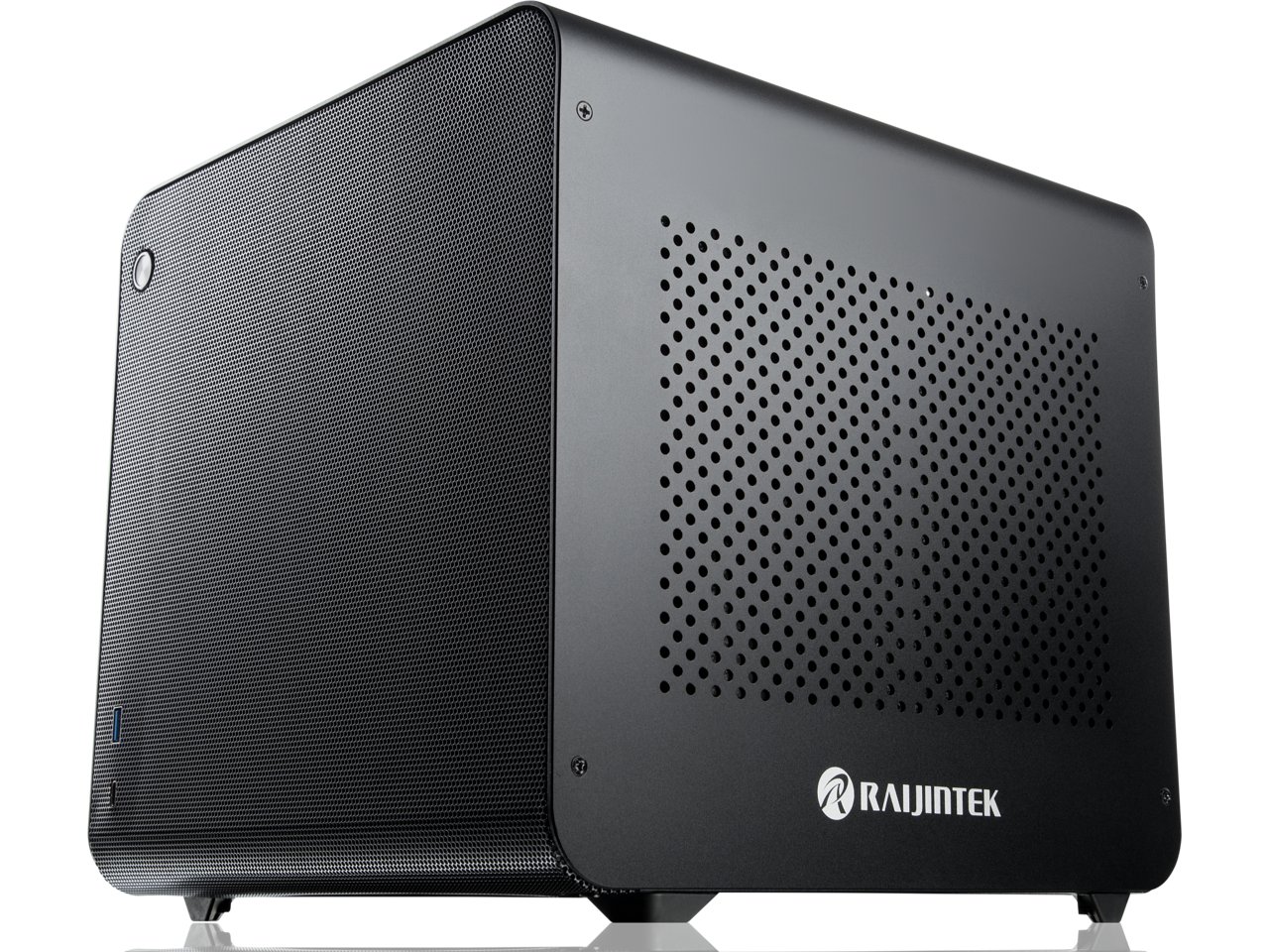 METIS EVO BLACK ALS, an Alu. ITX case with solid panel, is designed to fulfill the smallest case built with ultra high air flow to solve all thermal issue of SFF chassis, 200mm fan option at front.