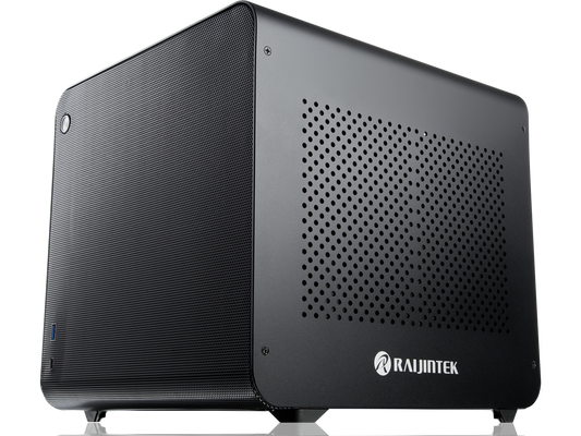 METIS EVO BLACK ALS, an Alu. ITX case with solid panel, is designed to fulfill the smallest case built with ultra high air flow to solve all thermal issue of SFF chassis, 200mm fan option at front.