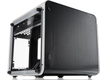 METIS EVO WHITE TGS, an Alu. ITX case with tempered glass, is designed to fulfill the smallest case built with ultra high air flow to solve all thermal issue of SFF chassis, 200mm fan option at front.